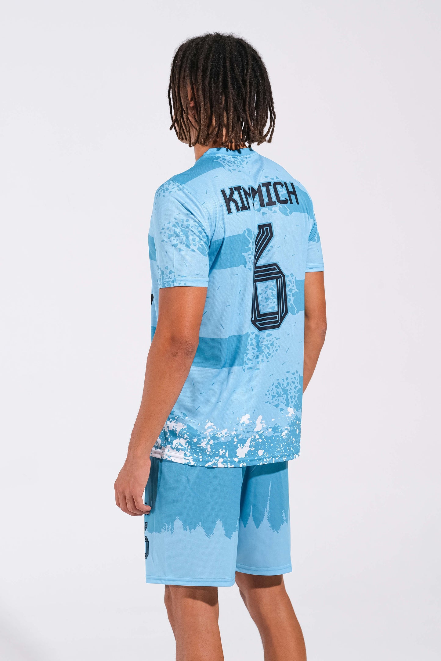 Fußball Trikot gestalten mit Rückennummer – hellblau