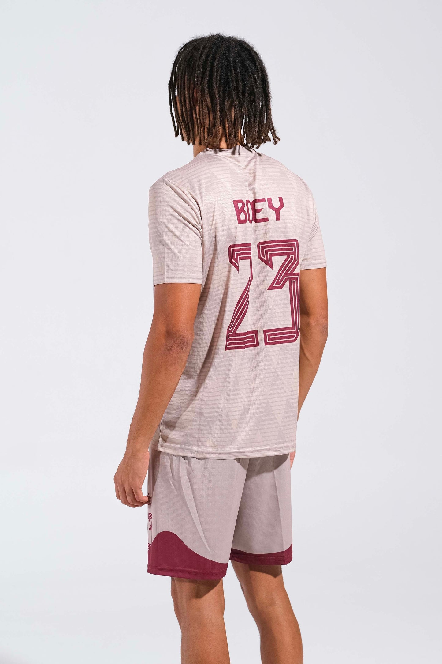 Fußball Trikot gestalten mit Rückennummer – beige