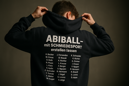 Abi-Shirt mit Jahrgangslogo und 3D-Brustlogo