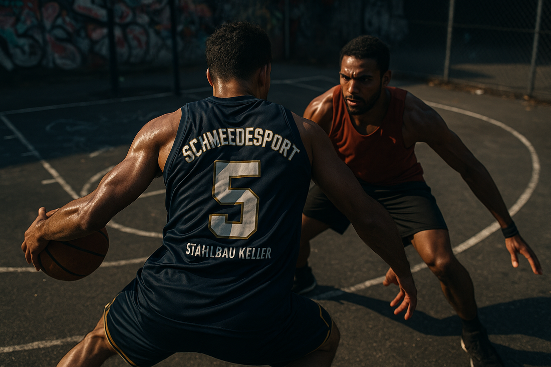 Basketball Trikotsatz mit individuellem Design von Schmiedesport